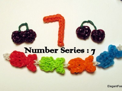 Rainbow Loom Number 7 Charm - How to - Number Series