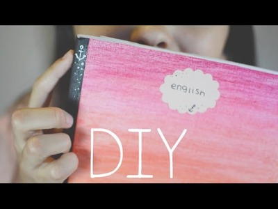 DIY: Cute Ombre Notebook | Back to school!
