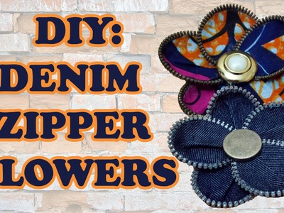 DIY: Recycled Denim and Zip Flower - Sustainable Patch