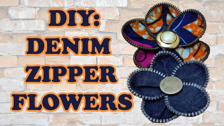 DIY: Recycled Denim and Zip Flower - Sustainable Patch