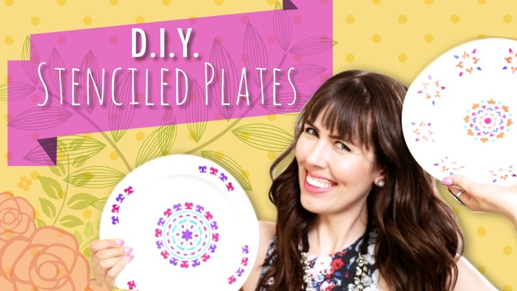 D.I.Y. Stenciled Plates