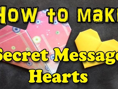 How to fold a Secret Message Heart