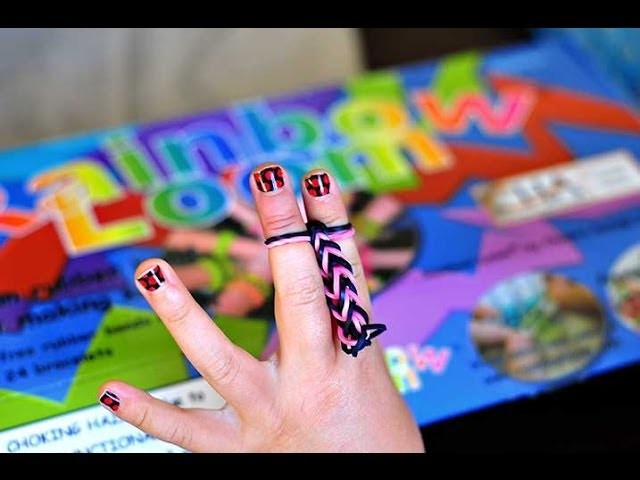 How to make a rainbow loom fishtail bracelet with no loom (just use your fingers)