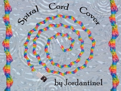New Spiral Cord Cover - Hook Only. Loomless -Rainbow Loom - Easy - Charger. Earbuds