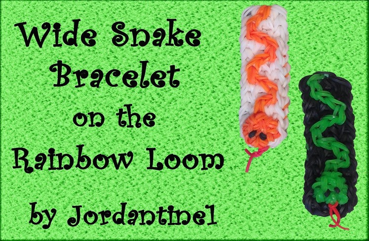 New Wide Snake Bracelet - Rainbow Loom, Crazy Loom, Wonder Loom, Bandaloom