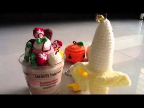 Amigurumi fruits and ice cream