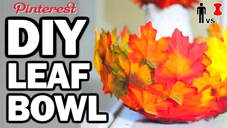 DIY Autumn Leaf Bowl - Man Vs. Pin #39