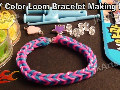DIY Loom Band Kit Rubber band bracelet making kit and How to use - JK Arts 313