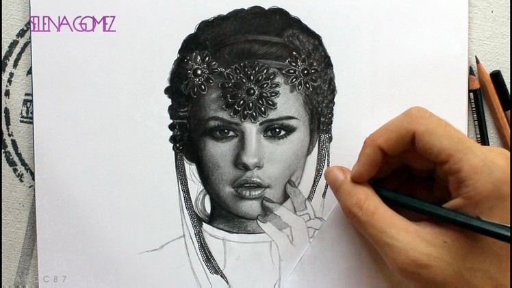 Drawing @SelenaGomez By Juan Andres #StarsDance