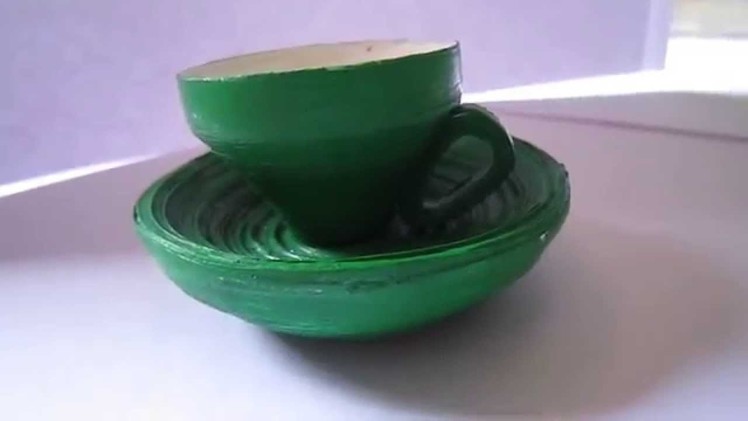 Handmade Paper Cup-Saucer