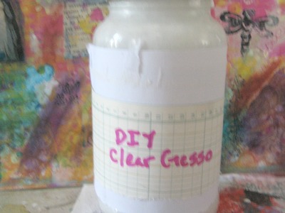 How to make Clear Gesso. DIY. Homemade Clear Gesso