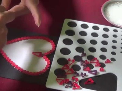 How to make paper quilling valentine card