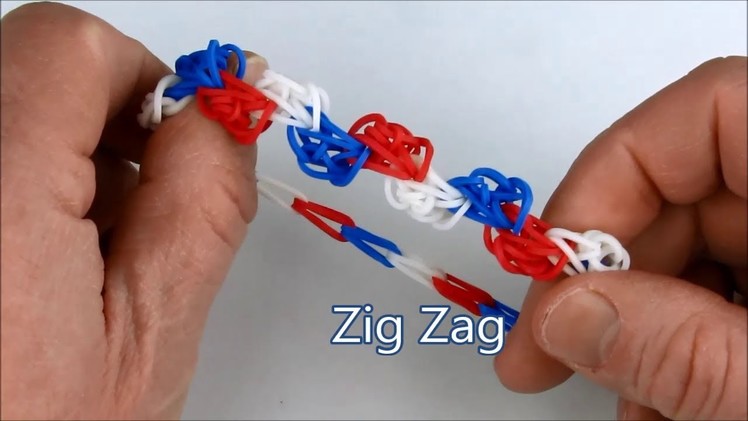 How to make the Zig Zag bracelet on the Rainbow Loom