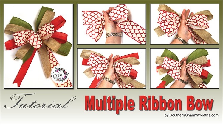 How To Tie A Bow Using Multiple Ribbons