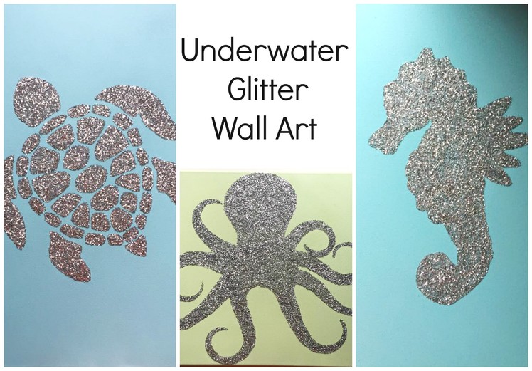 Nursery Decor: Glitter Wall Art ♡ {Art for the Non-Artist} ♡ Jessica Joaquin