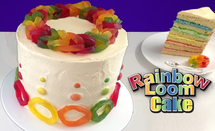Rainbow Loom Band Cake HOW TO COOK THAT Ann Reardon