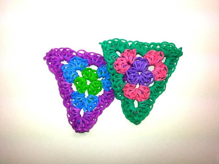 Single Granny Triangle Tutorial by feelinspiffy (HOOK ONLY) (Rainbow Loom)