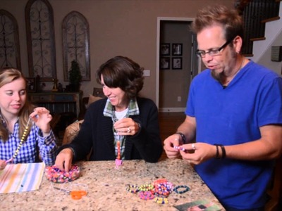 Wally's family makes bracelets for kids in Indonesia