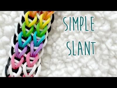 Beginner Rainbow Loom Tutorial: Simple Slant Bracelet