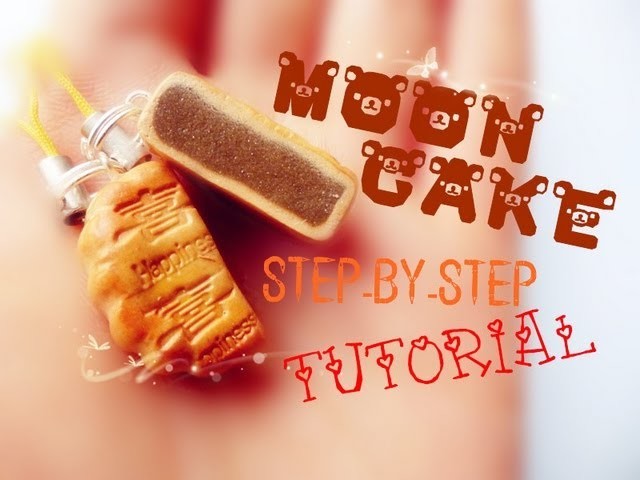【Polymer Clay Tutorial】♠ Mooncake Charm ♠