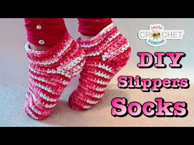 Easy Crochet Adult Slipper Socks