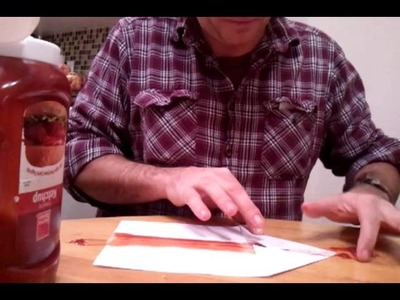 How to make a paper airplane with KETCHUP