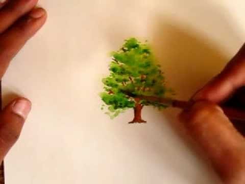How to paint a tree like a Pro