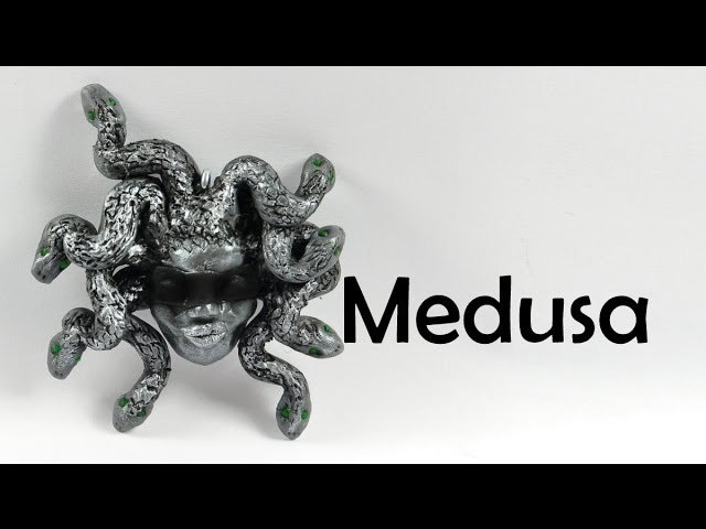 Medusa - mythical creature - polymer clay TUTORIAL