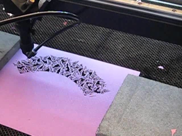 Paper laser cutting for cupcake