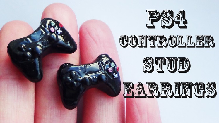 PS4 Controller EARRINGS! (STUDS) Polymer Clay Tutorial