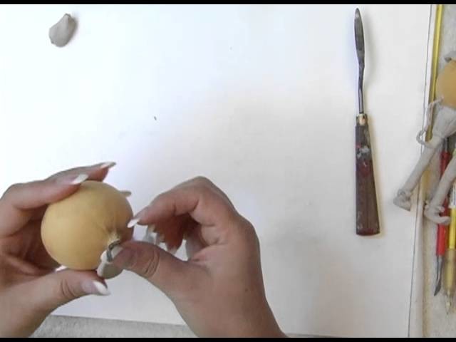 Sculpting and Gourd Art - using QuikWood Clay on Gourds