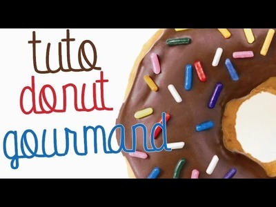 Yummy Filled Chocolate Donut l Polymer clay Fimo miniature tutorial