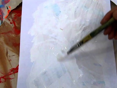 Blablabla - Coloring the dried paper mache