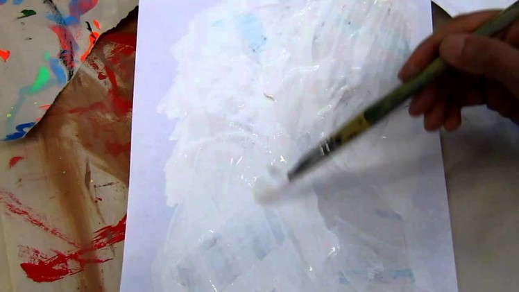Blablabla - Coloring the dried paper mache
