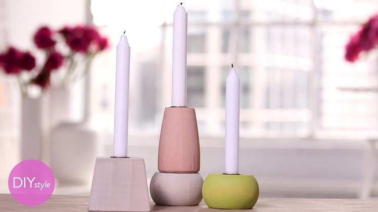 Handcrafted Wooden Candle Holders - Martha Stewart