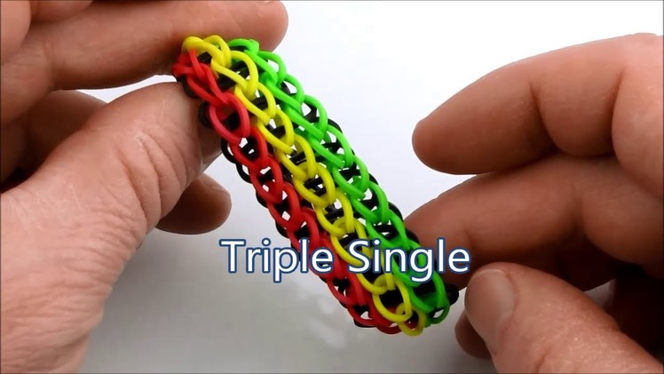 How to make the Triple Single bracelet on the Rainbow Loom
