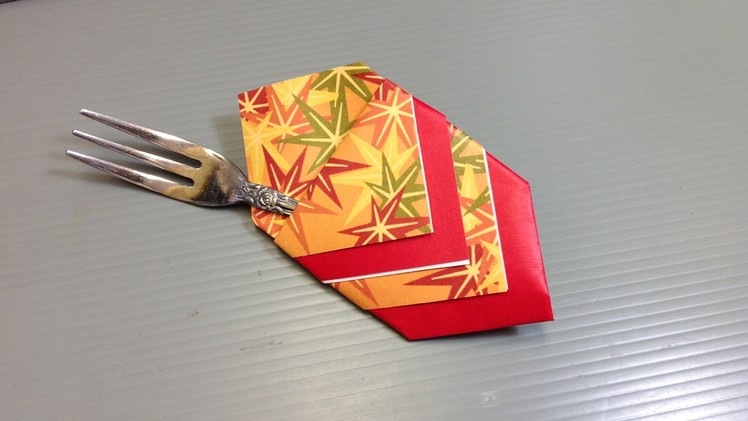 Momiji Autumn Leaves Origami Pattern Paper - Make a Silverware Holder