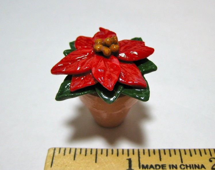 Poinsettia (XMAS Tree) - Miniature Polymer Clay