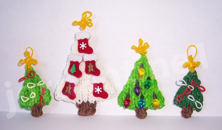 Rainbow Loom Mini Star Christmas Tree Topper Ornament Charm