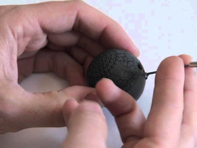 RockBoom Grey Crackle Keychain Speaker Ball Product Demo