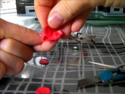 Tutoriel coquelicot Fimo - polymer flower tutorial