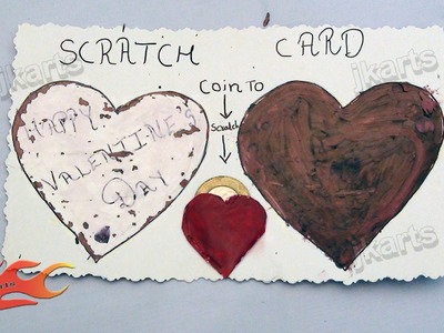 DIY How to make scratch card for valentine's day - JK Arts 144