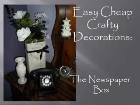 Easy Cheap Crafty Decorations: The Newspaper Box