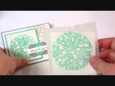 Faux Silk Technique with Stampin' Up! Creped Filter Paper