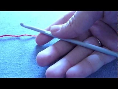 How to hold the hook for crocheting