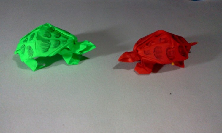 How to make Origami turtle ( Robert J. Lang )