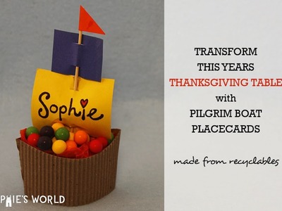Recycled Thanksgiving Boat Craft | Sophie's World