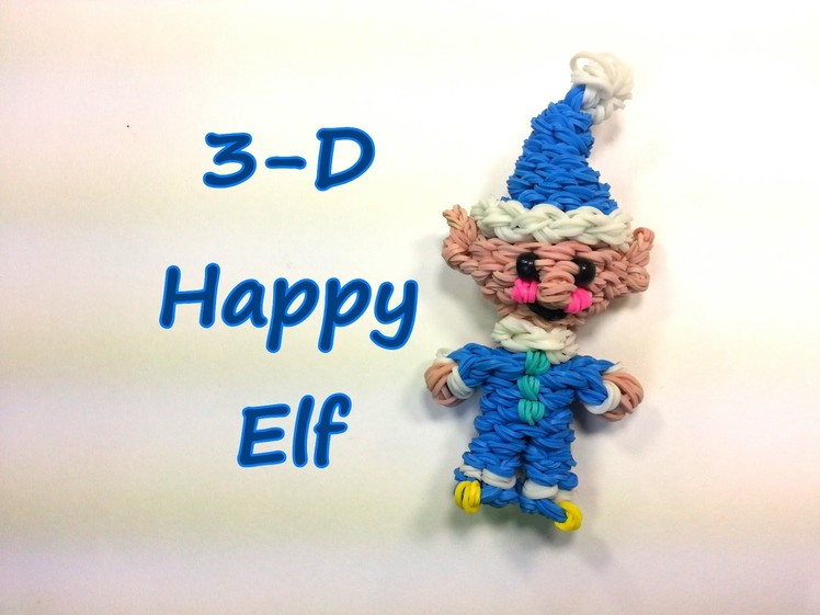 3-D Happy Elf Tutorial by feelinspiffy (Rainbow Loom)