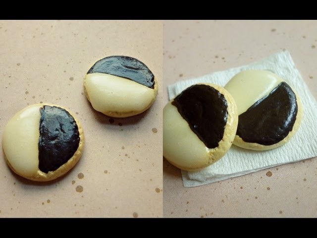 BLACK & WHITE COOKIES - Polymer Clay Tutorial