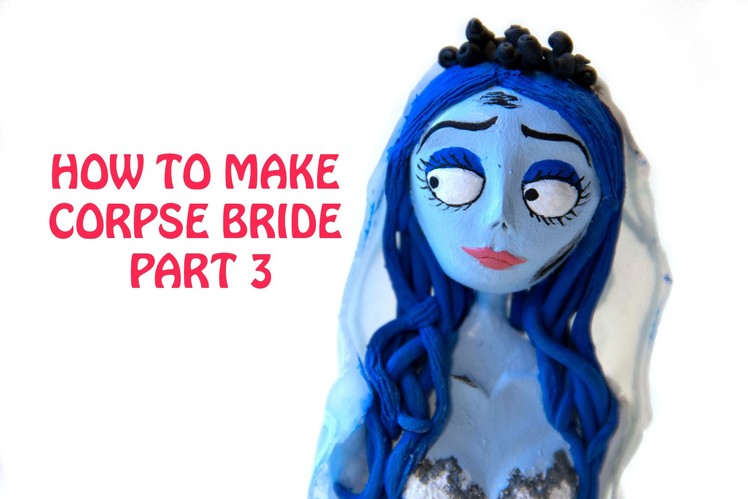 Corpse Bride Polymer Clay Figure Tutorial - Part 3.4 - The Hair